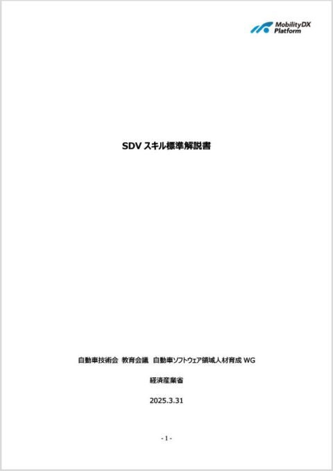 SDVスキル標準 解説書